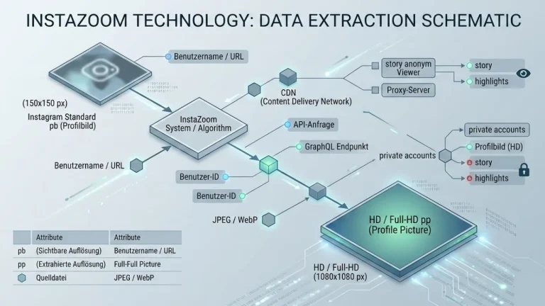 Die Technologie hinter dem Vergrößern (Zoom) von Instagram-Profilbildern